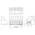 XK2EDGRK-5.08 solderless butt plug terminal 2EDGKP-5.08MM terminal block connector